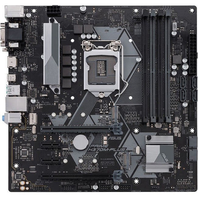 ASUS PRIME H370M-PLUS/CSM Desktop Motherboard - 1x Socket H4 LGA