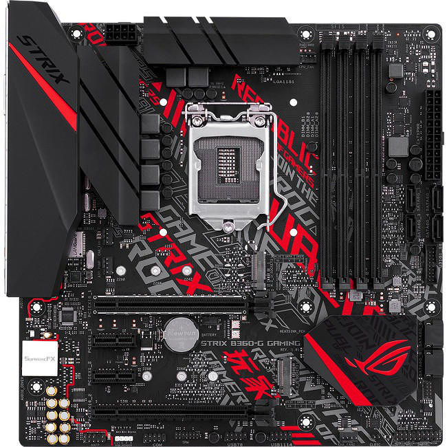 ASUS ROG STRIX B360-G GAMING Desktop Motherboard - Intel Chipset - Socket H4 LGA-1151 | Exxact