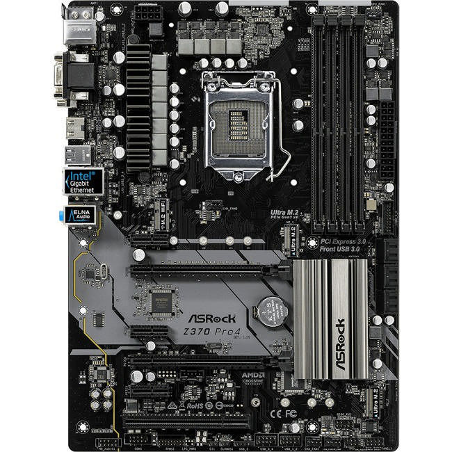 ASRock Z370 PRO4 Desktop Motherboard - Intel Z370 Chipset - Socket