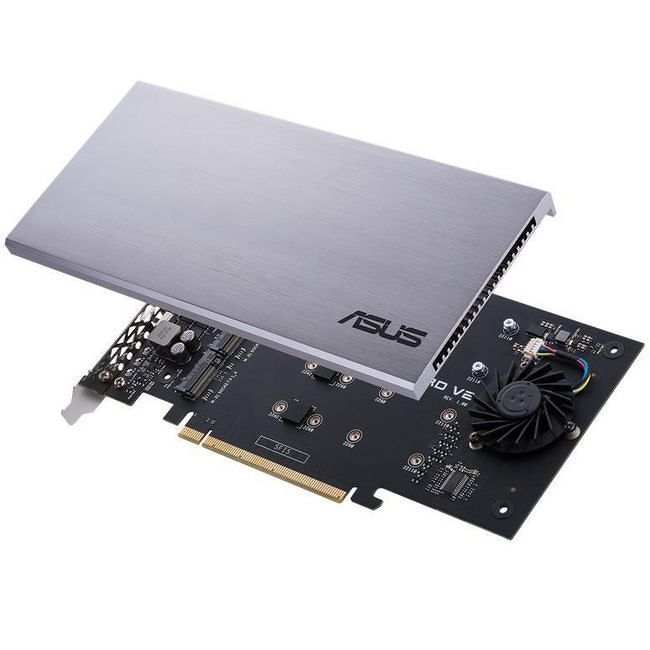 ASUS HYPER M.2 X16 CARD V2 M.2 x16 PCIe 3.0 x4 Expansion Card for