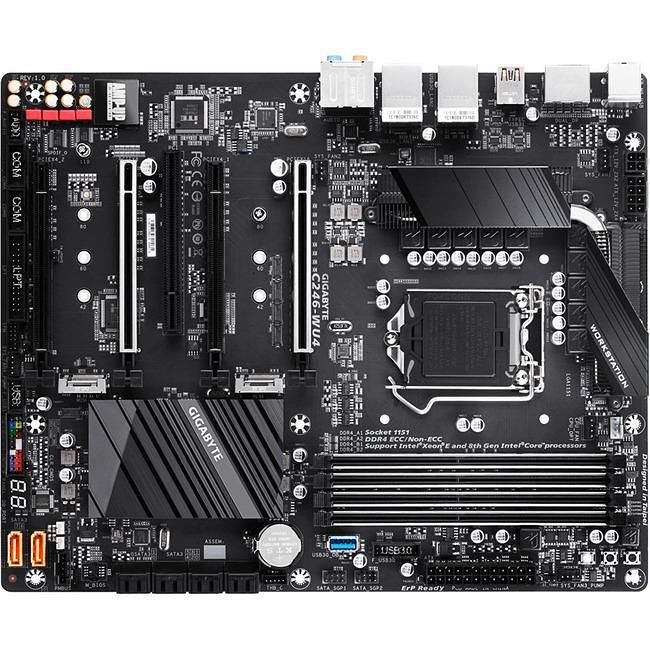 GIGABYTE C246-WU4 Server Motherboard - 1x Socket H4 LGA-1151