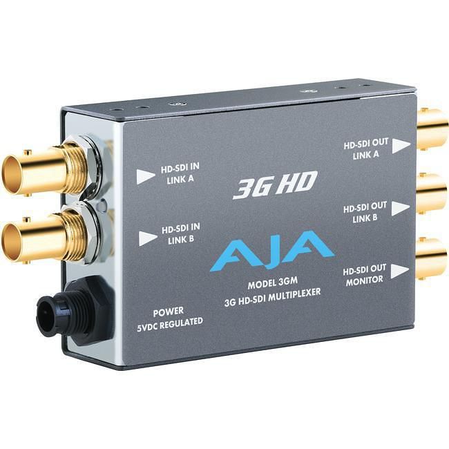 AJA 3GM-R0 3G/1.5G HD/SD SDI bidirectional multiplexer, SD/HD