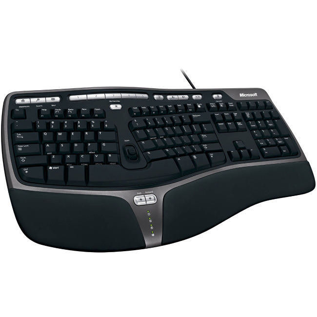 Microsoft 5QH-00001 Natural Ergonomic 4000 USB Keyboard | Exxact