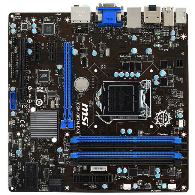 MSI CSM-Q87M-E43 Desktop Motherboard Intel Q87 Socket LGA