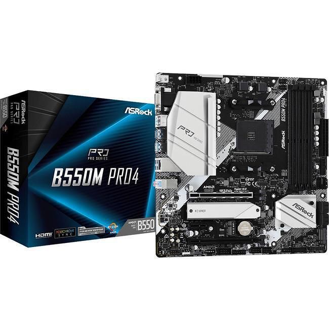 5700x & ASRock B550M PRO4 ddr4 32GB セット ASRock B550M PRO4 AMD AM4 - mATX - DDR4 - 4xCrossFireX