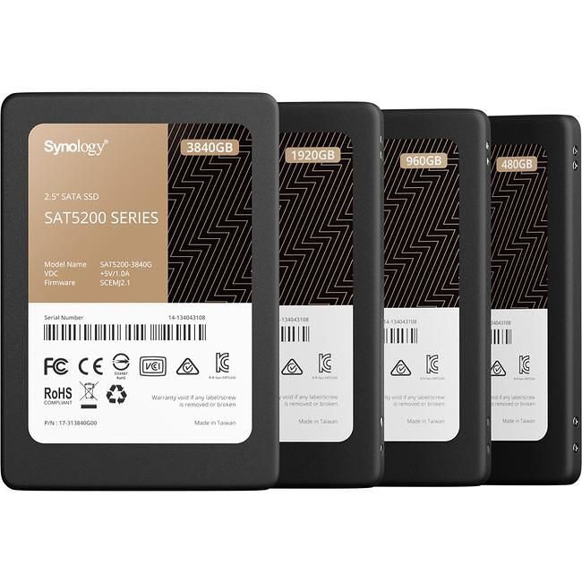 Synology SAT5200-3840G SAT5200 3.84 TB SSD - SATA - 2.5 - Internal