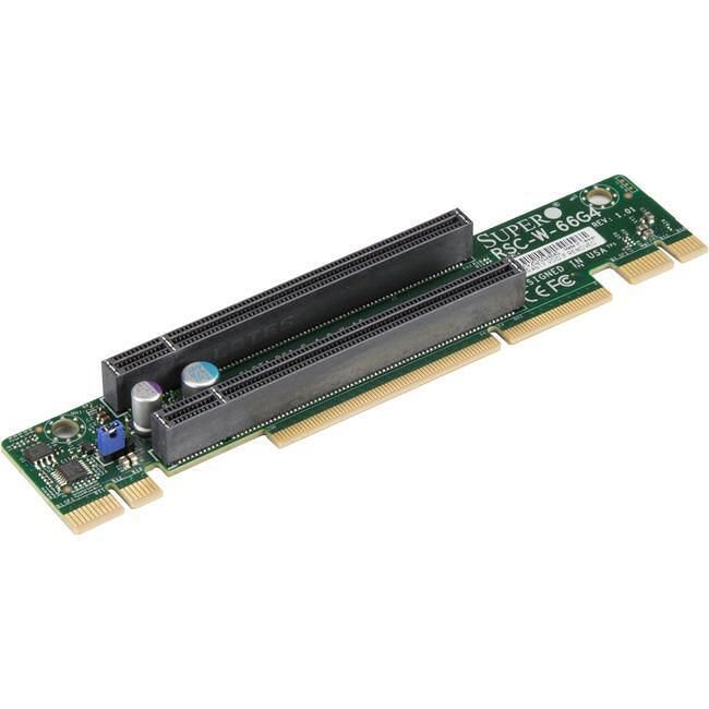 Supermicro RSC-W-66G4 1 U Riser Card 2x PCIe x16 Slots | Exxact