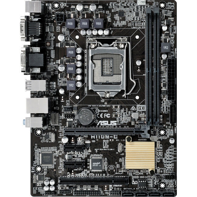 ASUS H110M-C/CSM/C/SI Desktop Motherboard - 1x Intel H110 - 2x