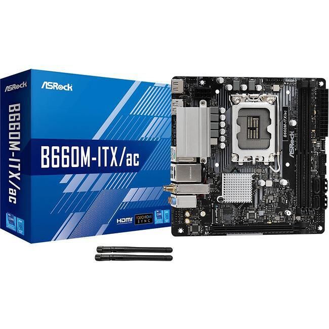 ASRock B660M-ITX/AC Desktop Motherboard - 1x Socket LGA-1700