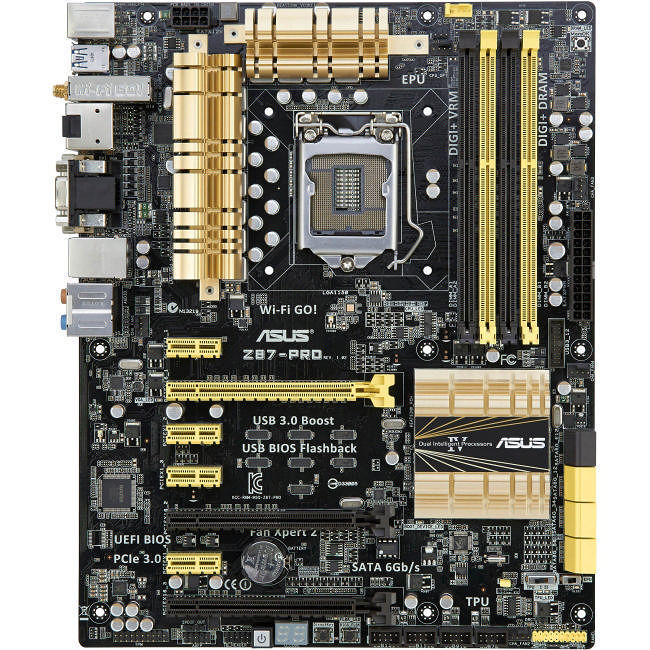 ASUS Z87-PRO Desktop Motherboard - Intel Z87 Express Chipset