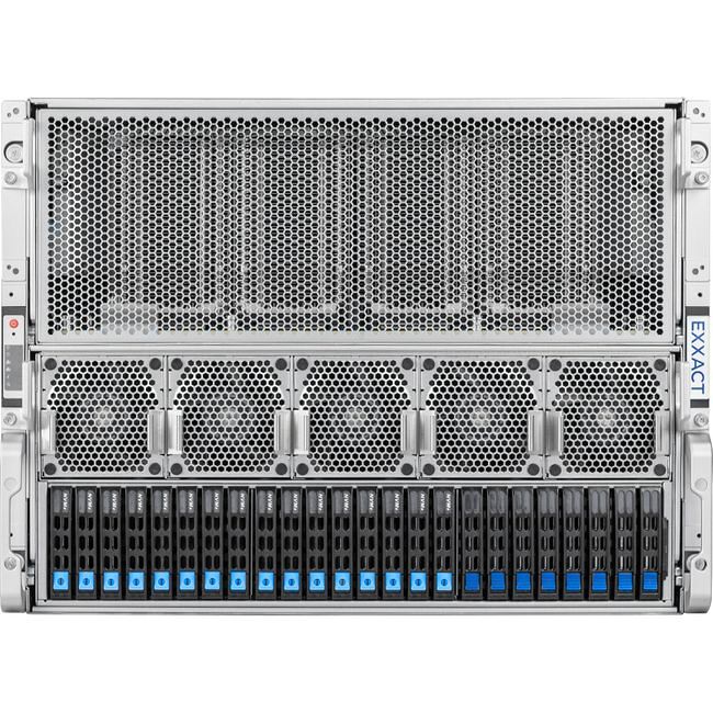 Exxact TensorEX 8U HGX H100 Server - 2x AMD EPYC 9004-Series 