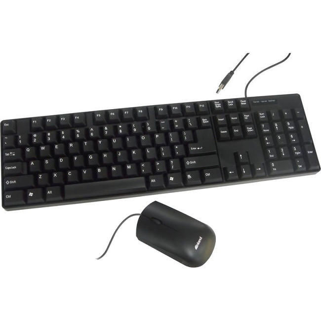 Inland 70126 USB Pro Basic Keyboard & Optical Mouse Combo | Exxact