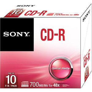 Sony 10CDQ80SS CD Recordable Media - CD-R - 48x - 700 MB ...