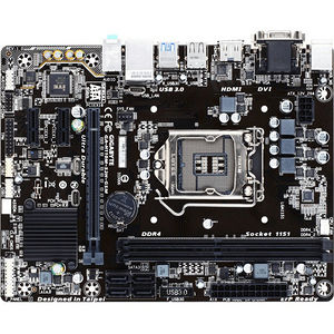 Gigabyte Ultra Durable Ga-h110m-s2h Gsm Desktop Motherboard Intel H110 Chipset